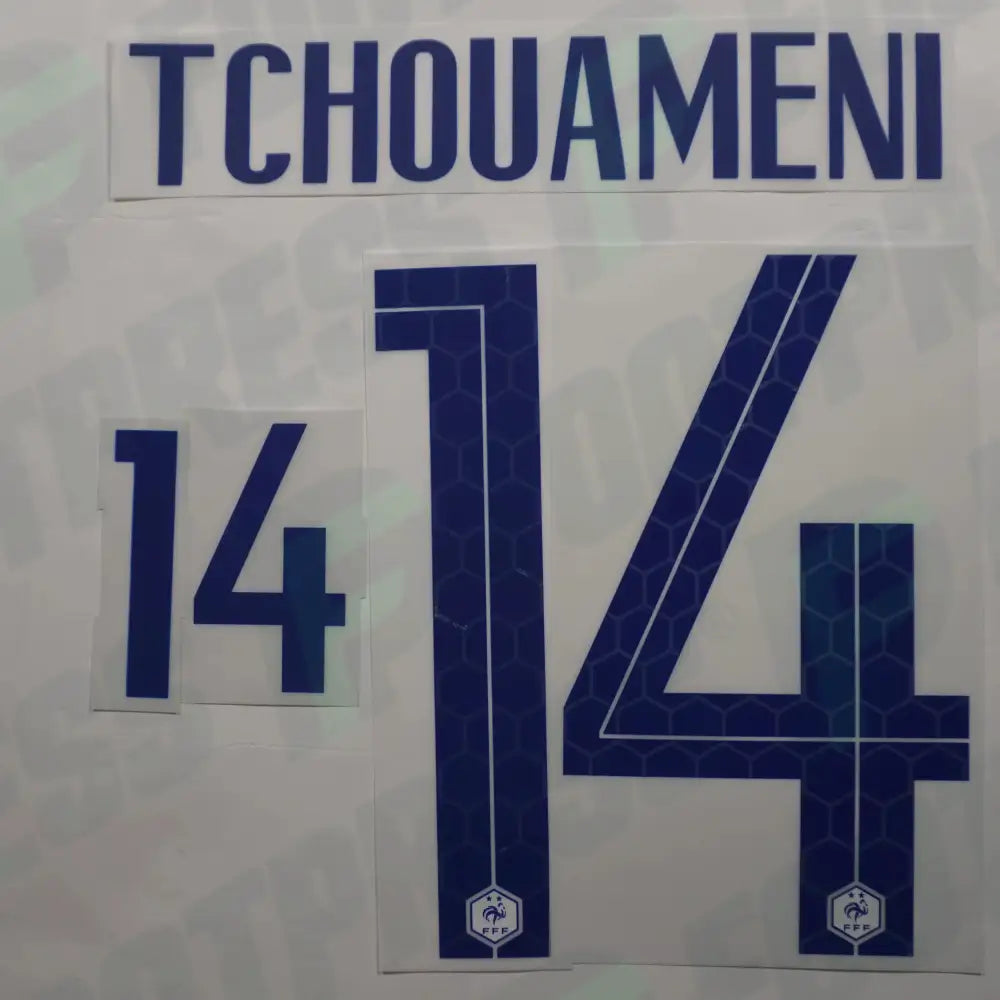 Flocado Oficial - Francia, Tchouameni, 2020, Visitante, Azul