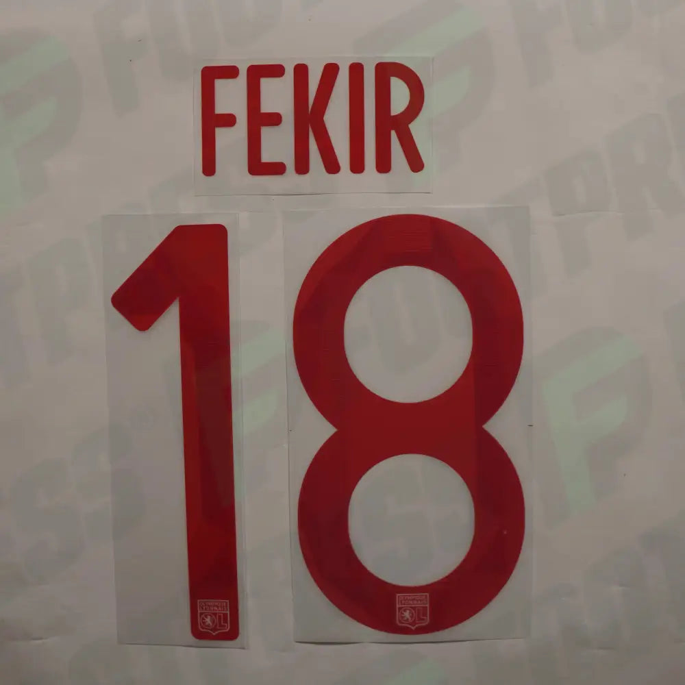 Flocado Oficial - Olympique Lyonnais, Fekir, 2017/2018, Local, Rojo (OL)