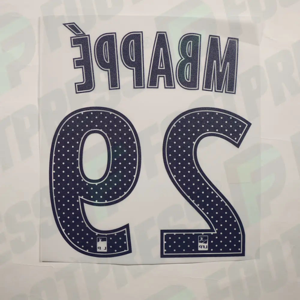 Flocado Oficial - Paris Saint-Germain, Mbappé, 2017/2018, Visitante, Azul