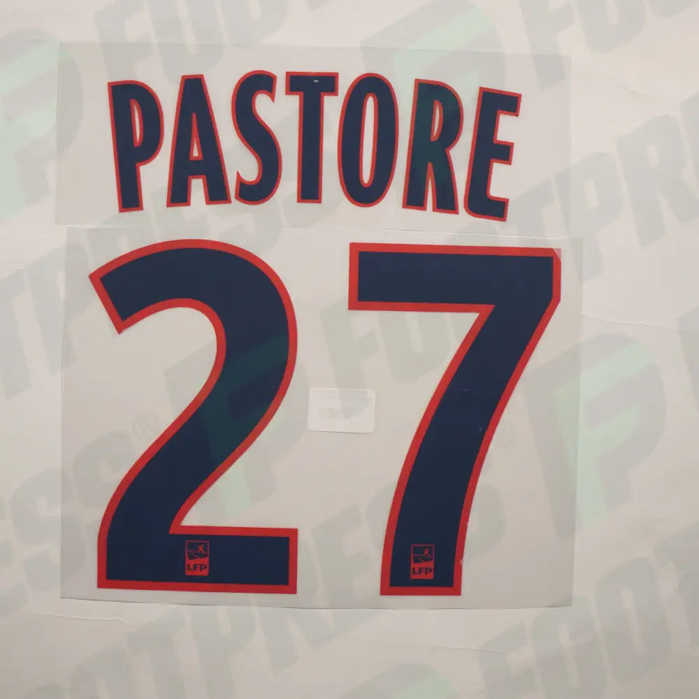 Flocado Oficial - Paris Saint-Germain, Pastore + 27, 2015/2016, Visitante, Azul