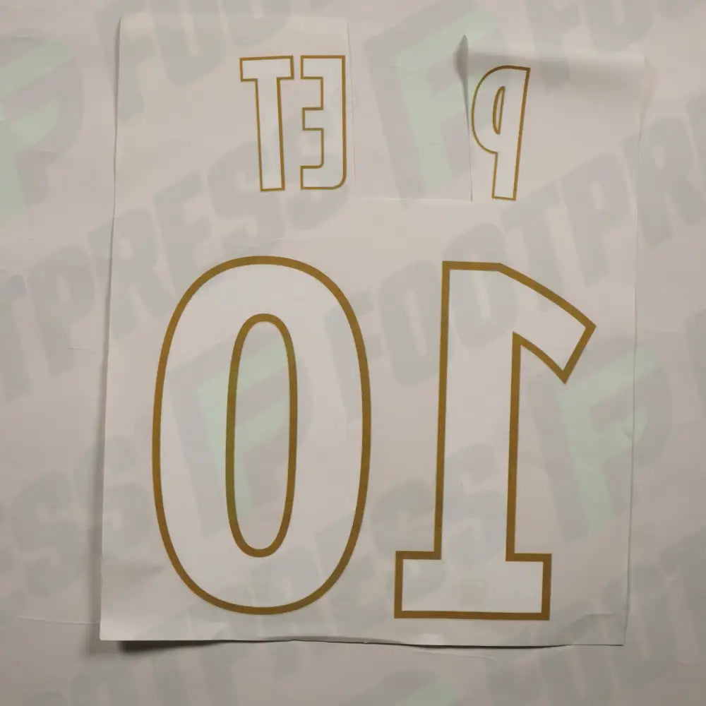 Flocado Oficial - Olympique de Marseille, Pyet + 10, 2018/2019, Visitante, Blanco (OM)