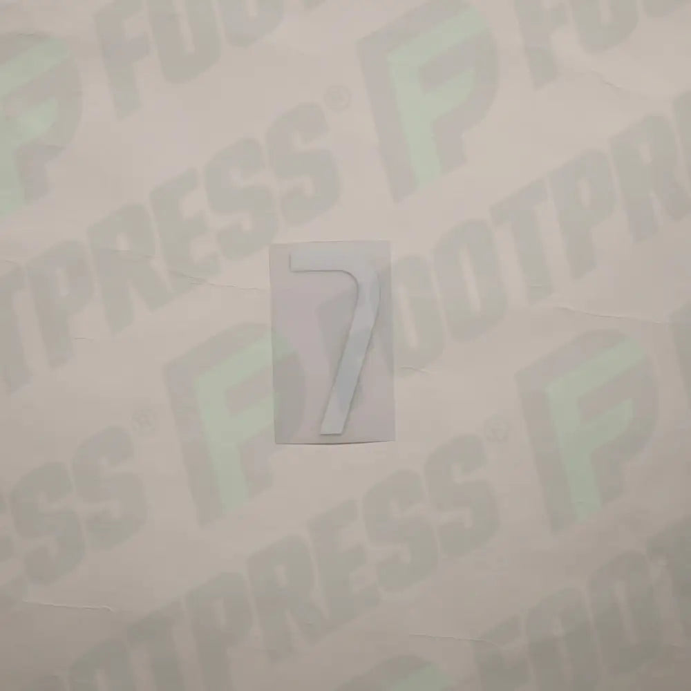 Flocado Oficial - Portugal, Pequeño Número 7, 2014, Local, Blanco