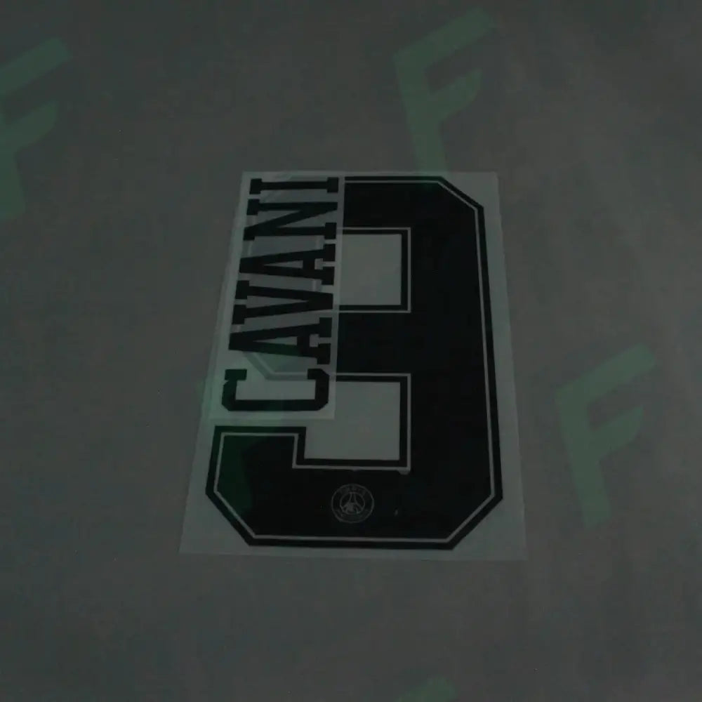 Flocado Oficial - Paris Saint-Germain, Cavani, 2019/2020, Tercera Blanco, Negro (PSG)