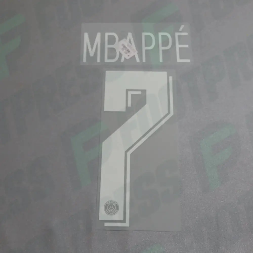Flocado Oficial - Paris Saint-Germain, Mbappe, 2019/2020, Local LDC, Blanco (PSG)