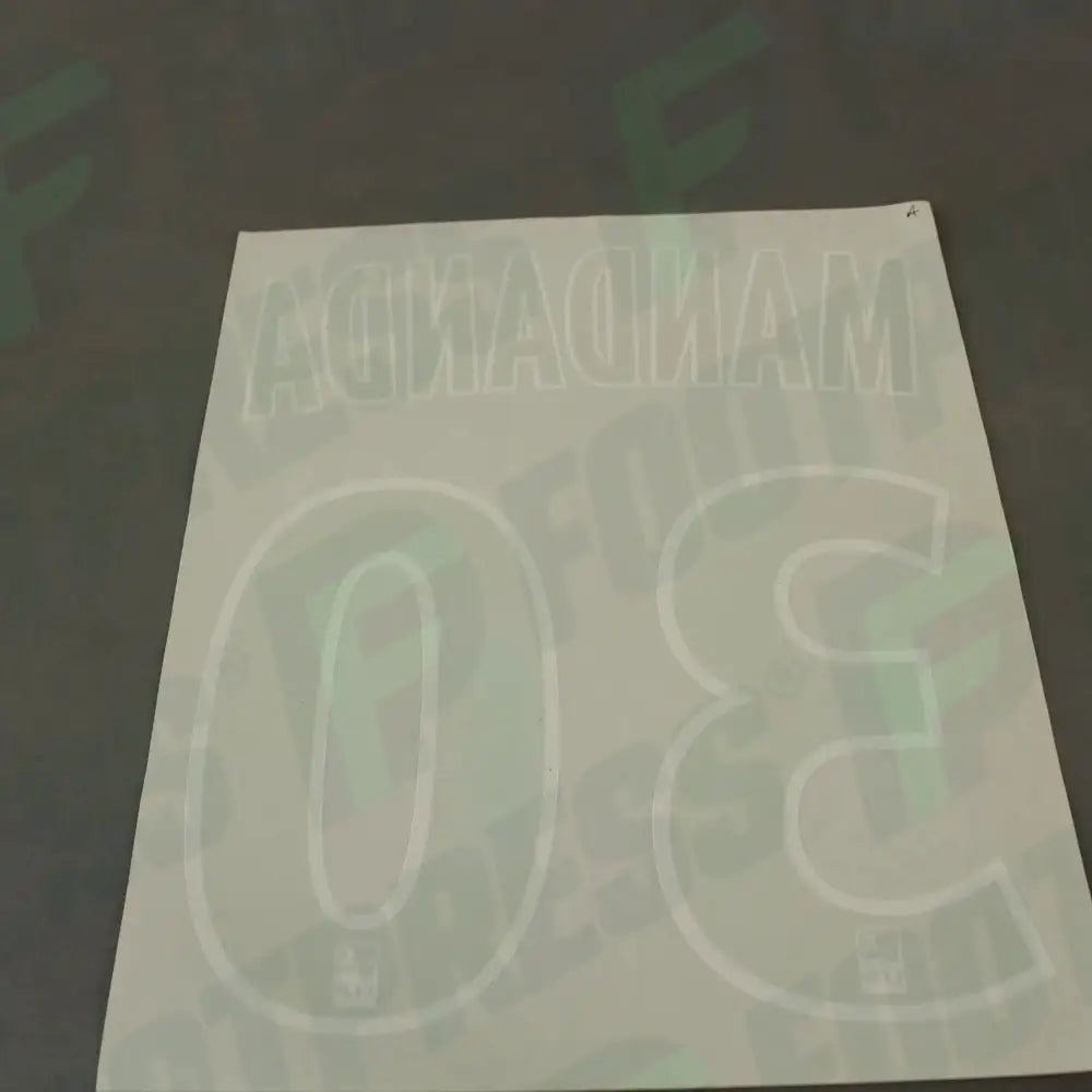 Flocado Oficial - Olympique de Marseille, Mandanda, 2011/2012, Segunda, Oro/Blanco (OM)