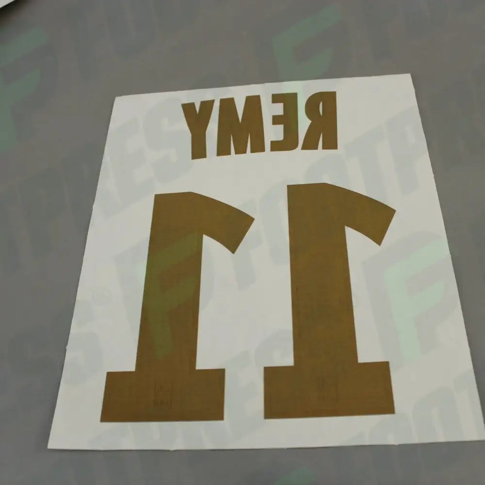 Flocado oficial - Olympique de Marseille, Rémy, 2013/2014, Local, Azul (OM)