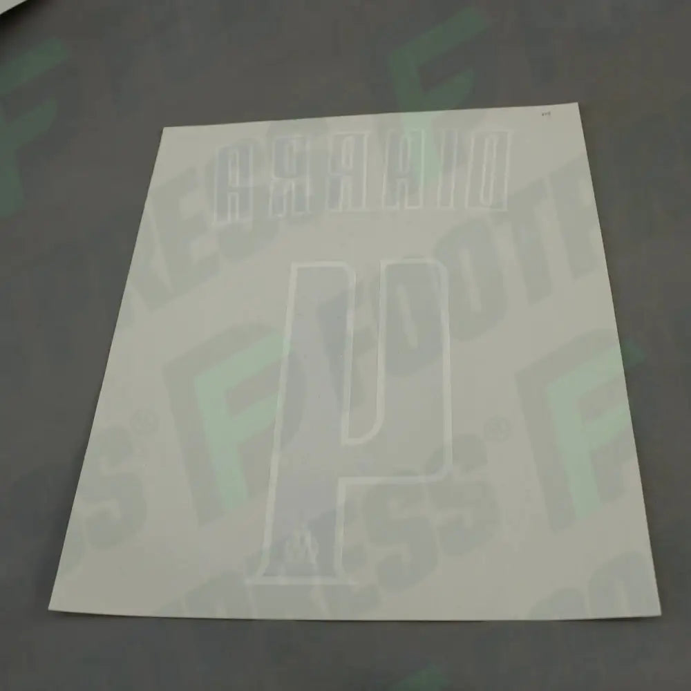 Flocado Oficial - Olympique de Marseille, Diarra, 2011/2012, Tercera, Negro/Blanco (OM)