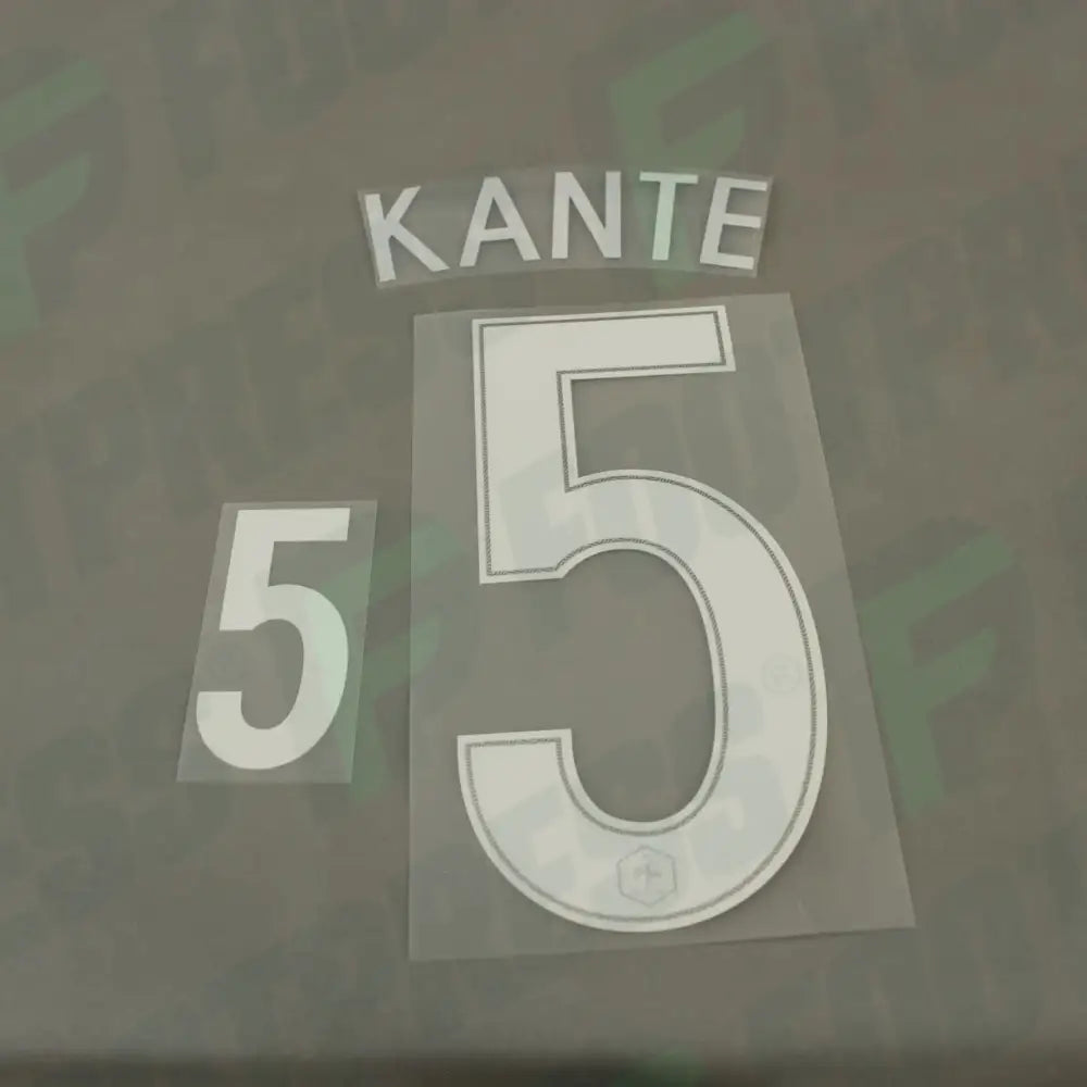 Flocado Oficial - Francia, Kanté, Eurocopa 2016, Local, Blanco,