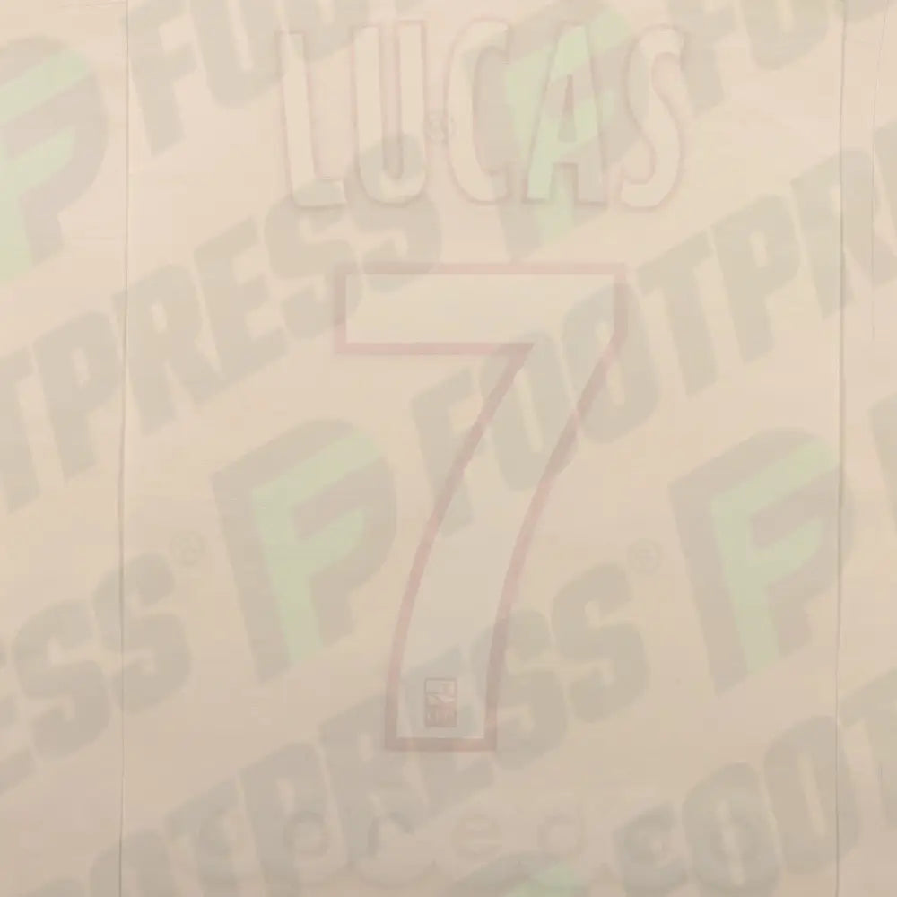 Flocado Oficial - Paris Saint-Germain, Lucas, 2017/2018, Local, Blanco (PSG)