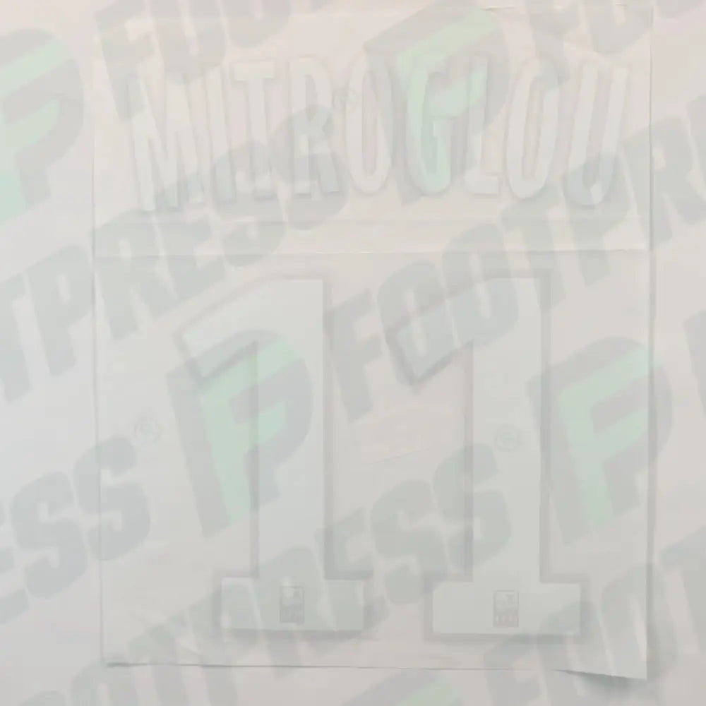 Flocado Oficial - Olympique de Marseille, Mitroglou, 2018/2019, Segunda, Azul/Oro, (OM)