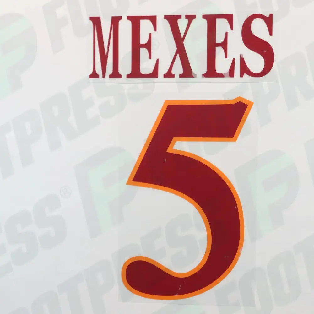 Official Nameset - AS Roma, Mexes, 2010/2011, Away, Bordeaux,
