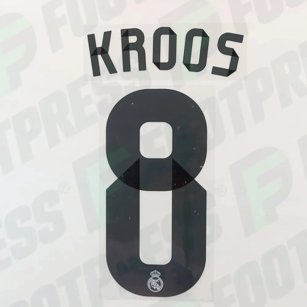 Official Nameset - Real Madrid, Kroos, 2014/2015, Home, Black,