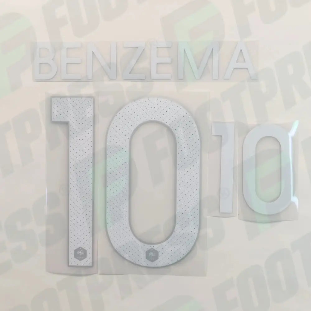 Flocado oficial - Francia NIÑO, Benzema, WC 2014, Local JUNIOR, Blanco