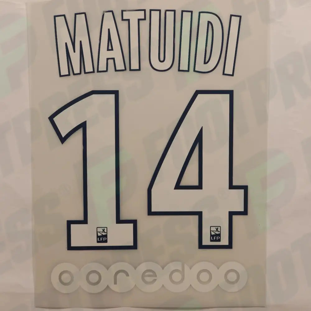 Flocado Oficial - Paris Saint-Germain, Matuidi, 2016/2017, Segunda, Blanco/Azul (PSG)