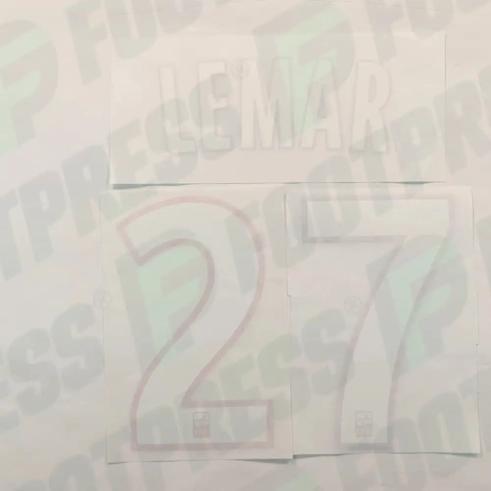 Flocado Oficial - AS Monaco, Lemar, 2015/2016, Local, Blanco