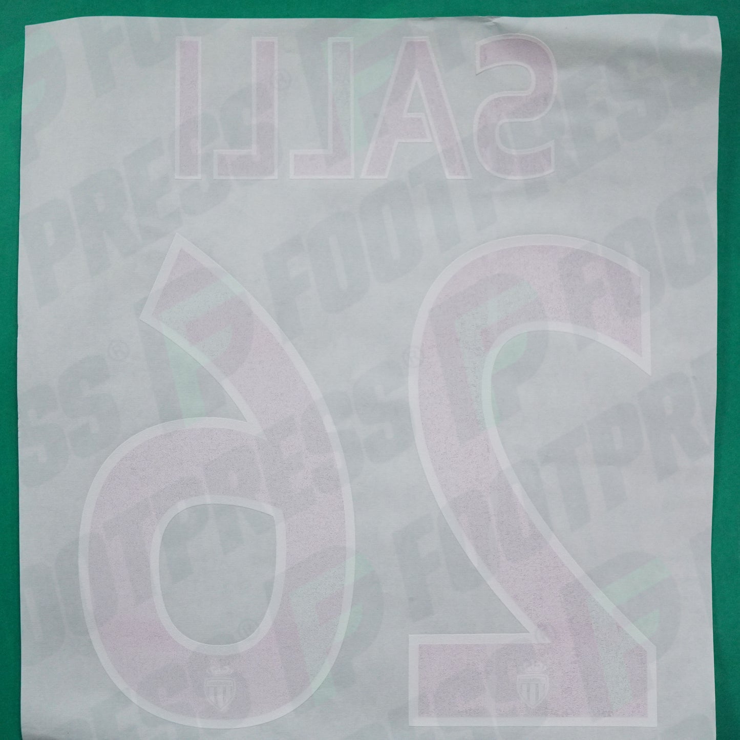 Flocage Officiel - AS Monaco, Salli, 2015/2016, Third, Rouge/Blanc