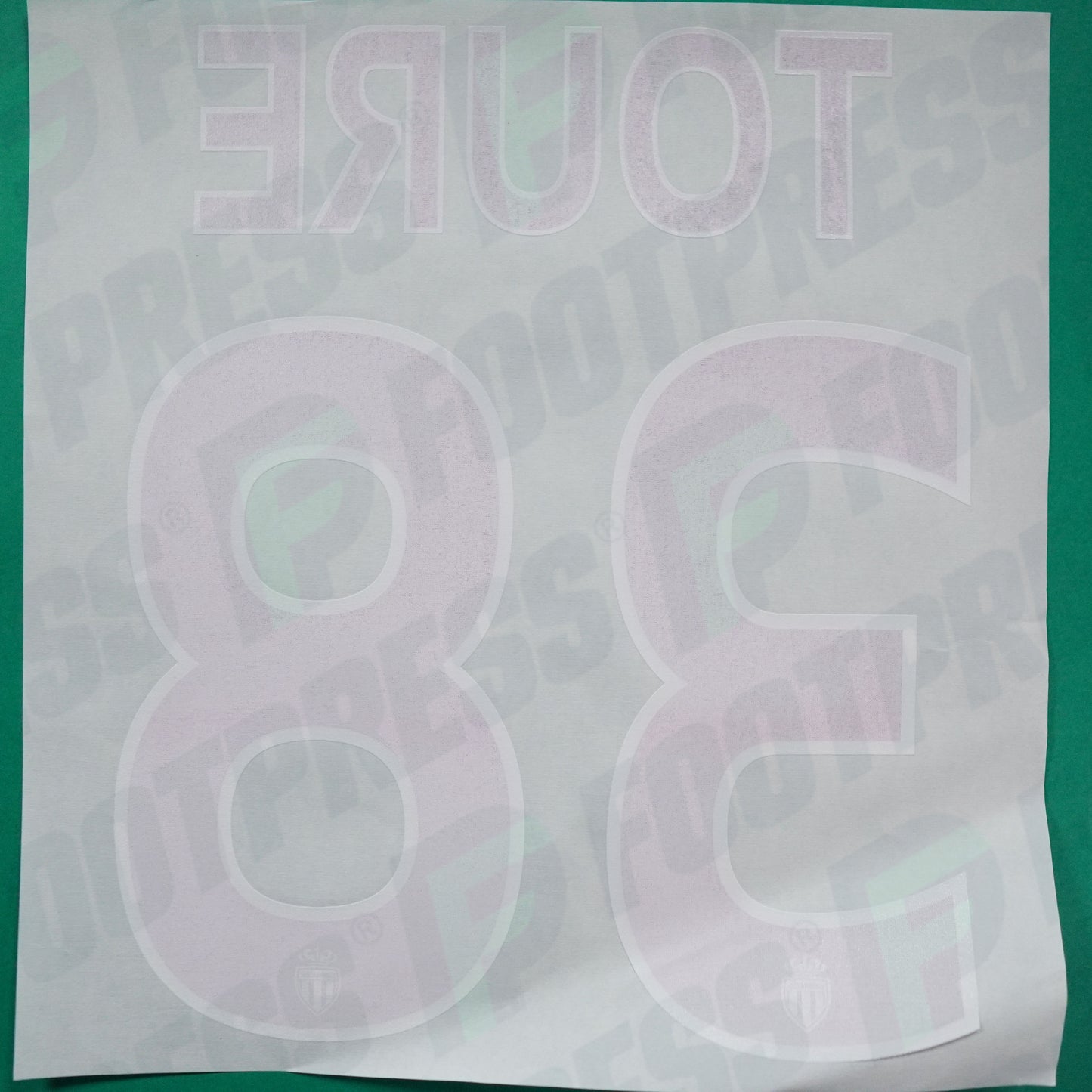 Flocage Officiel - AS Monaco, Almamy Touré, 2015/2016, Third, Rouge/Blanc