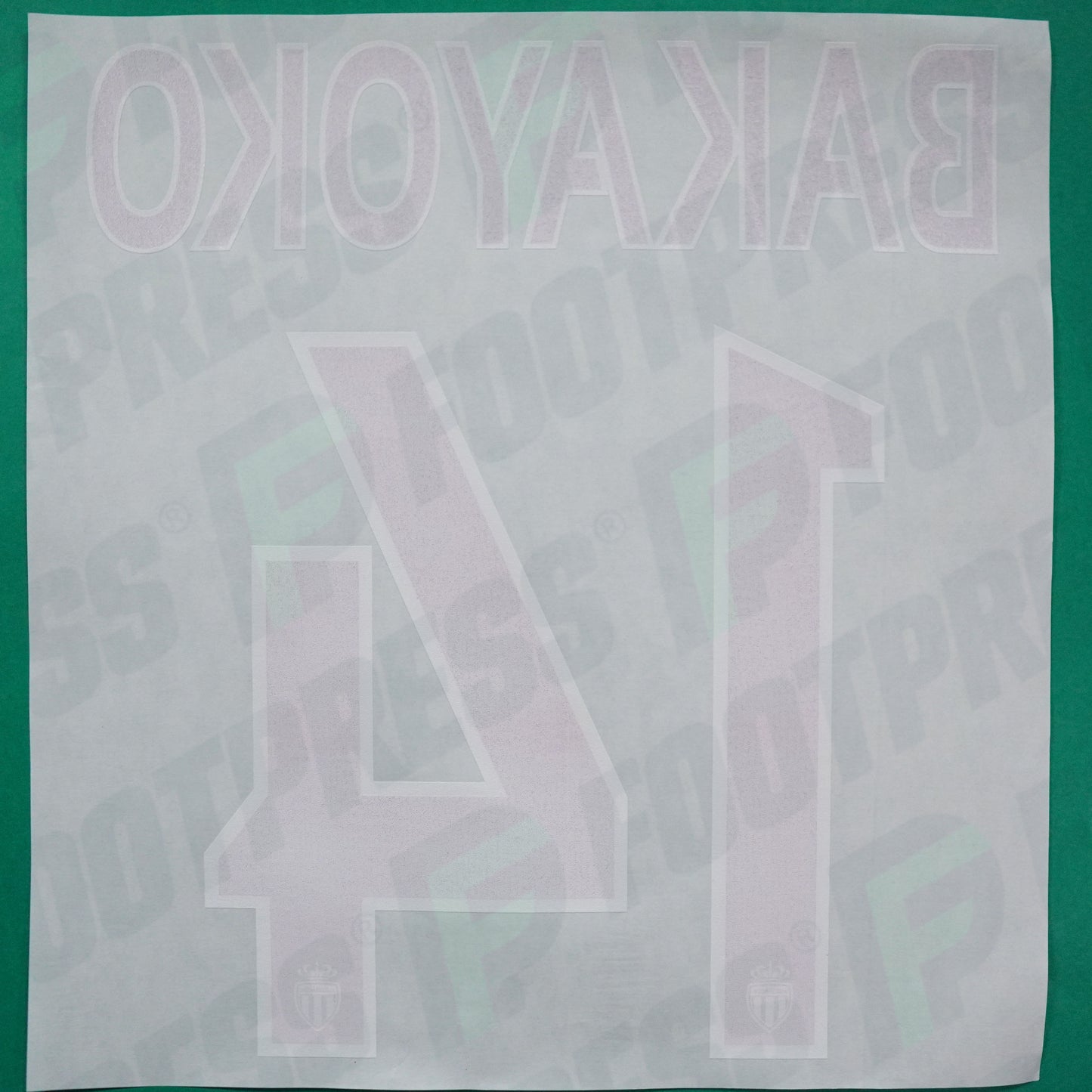Flocage Officiel - AS Monaco, Bakayoko, 2015/2016, Third, Rouge/Blanc