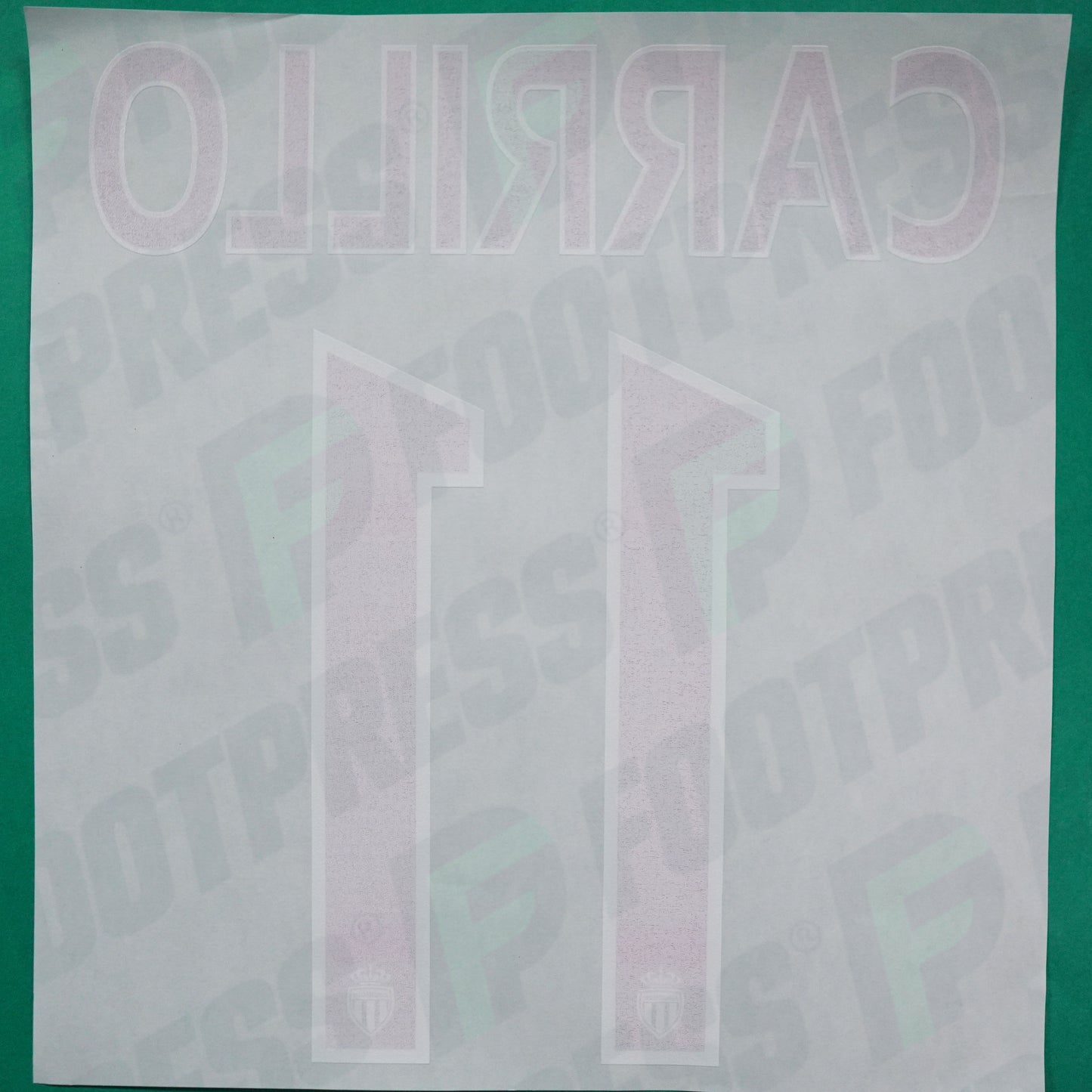 Flocage Officiel - AS Monaco, Carrillo, 2015/2016, Third, Rouge/Blanc