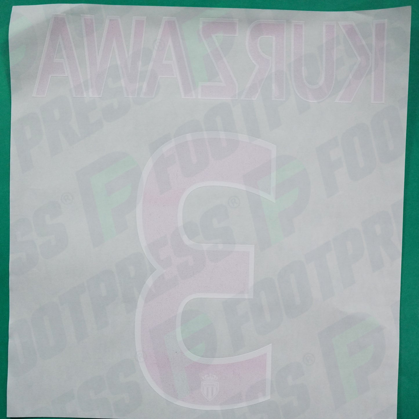 Flocage Officiel - AS Monaco, Kurzawa, 2015/2016, Third, Rouge/Blanc