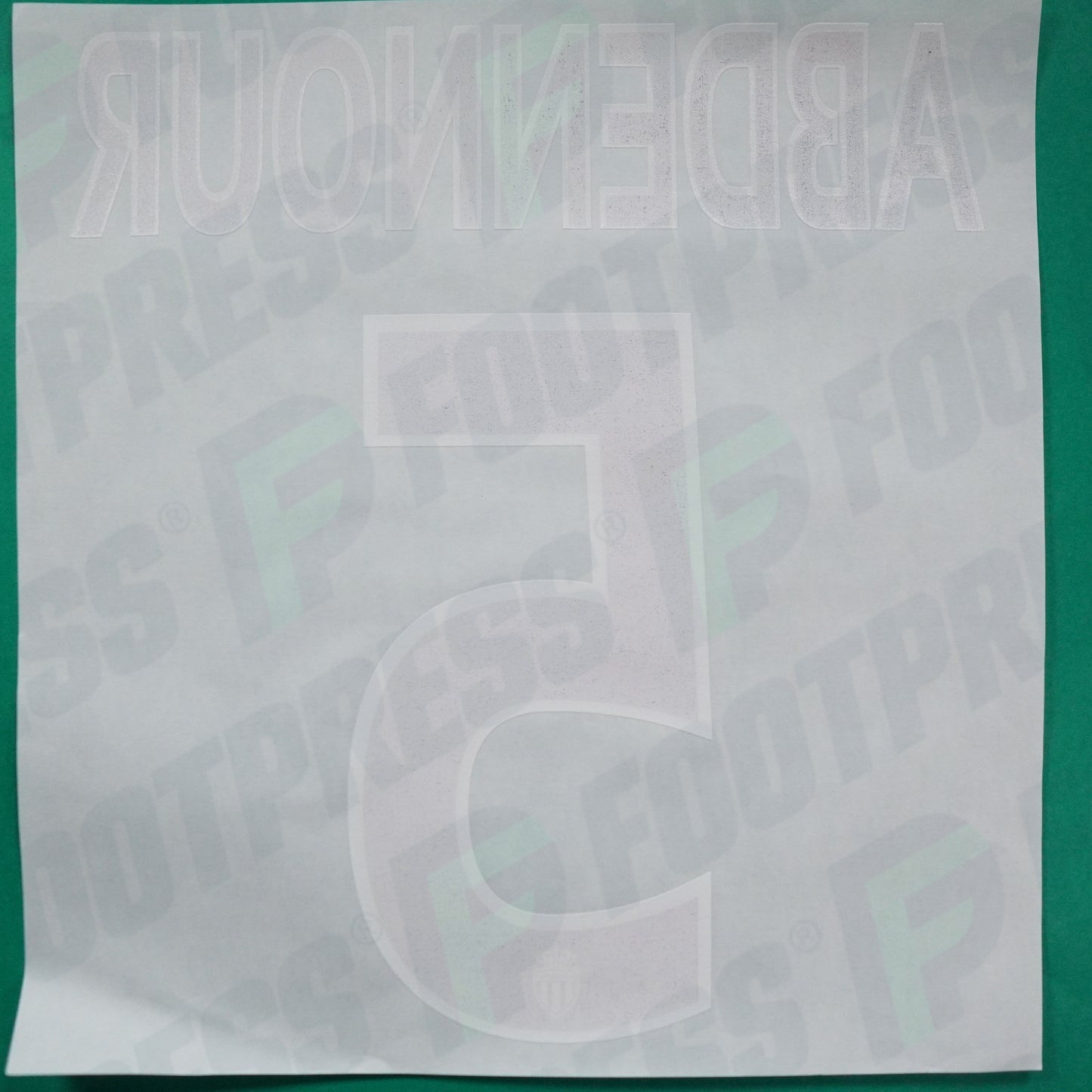 Flocage Officiel - AS Monaco, Abdennour, 2014/2015 /2015/2016, Home Europe Petit Logo, Noir/Blanc