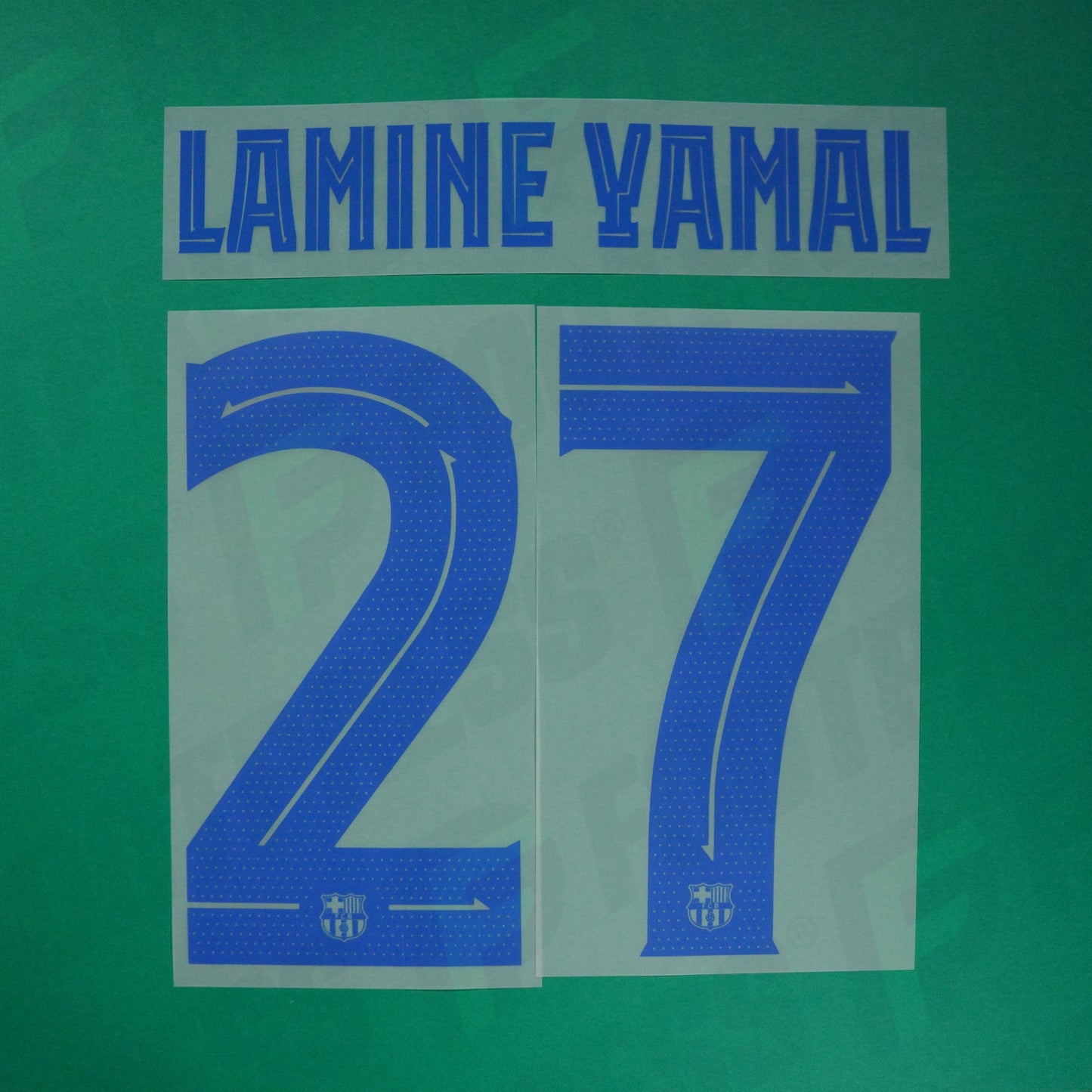 Flocage Officiel - FC Barcelone, Lamine Yamal, 2023/2024, Away LDC, Bleu clair