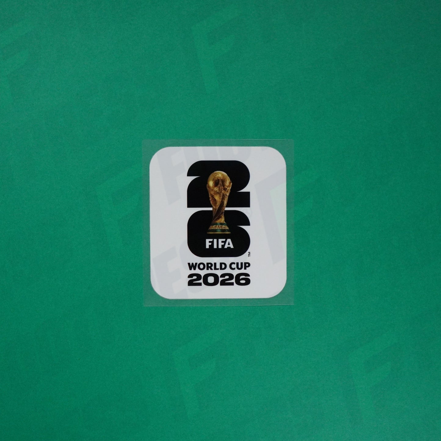 Flocage Officiel - Patch, Coupe du monde 2026 Blanc/Noir