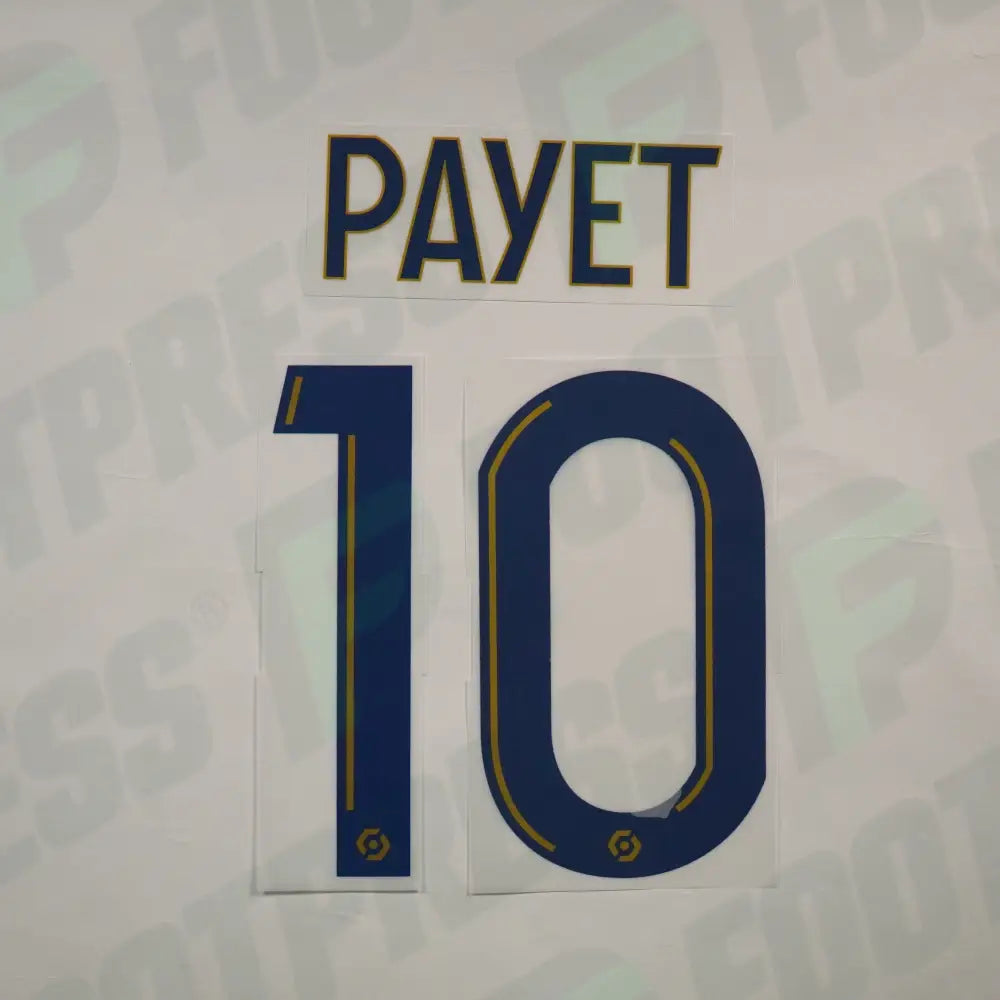 Flocage Officiel - Olympique de Marseille, Payet, 2022/2023, Home, Bleu foncé