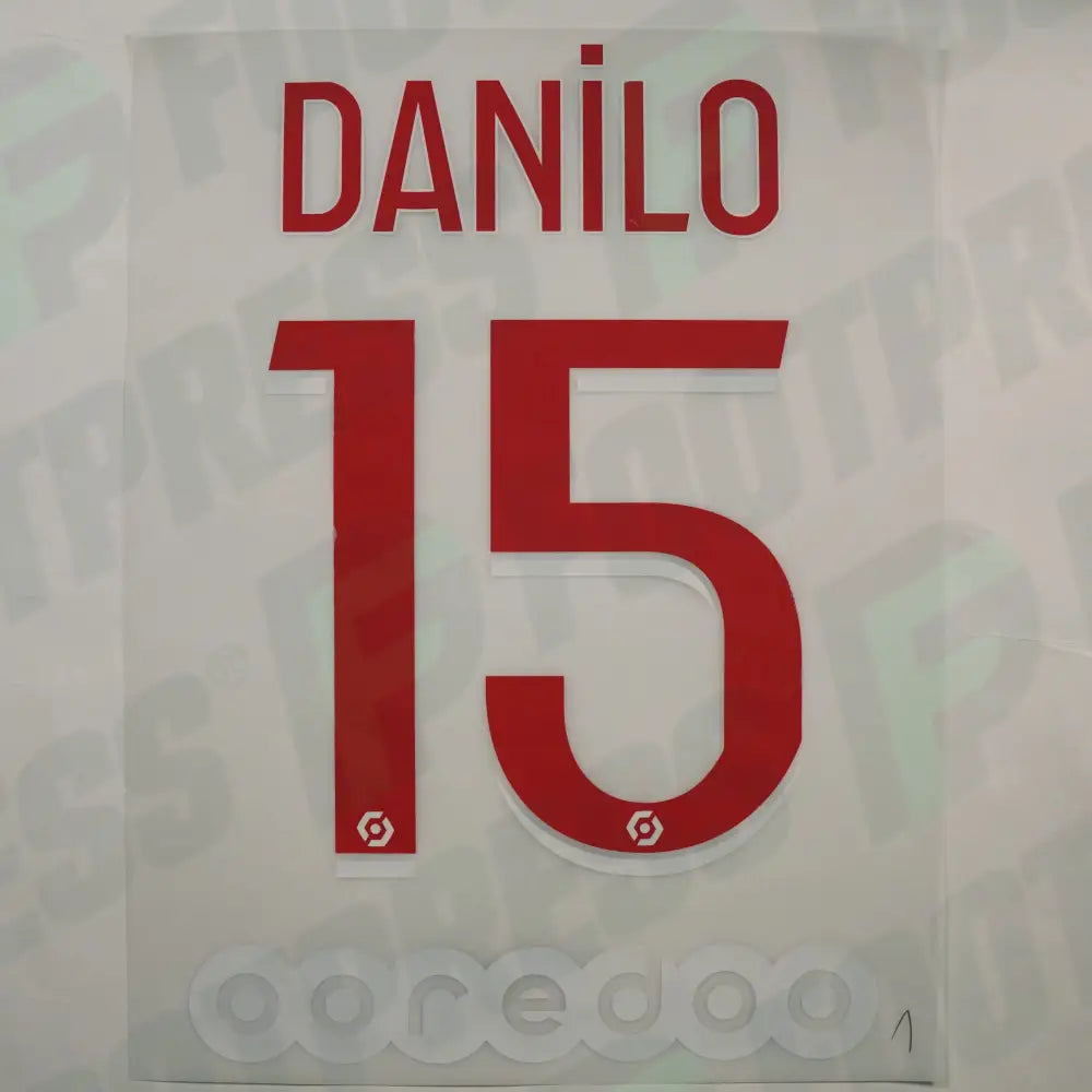 Flocado Oficial - Paris Saint-Germain, Danilo, 2020/2021, Local, Rojo/Blanco (PSG)