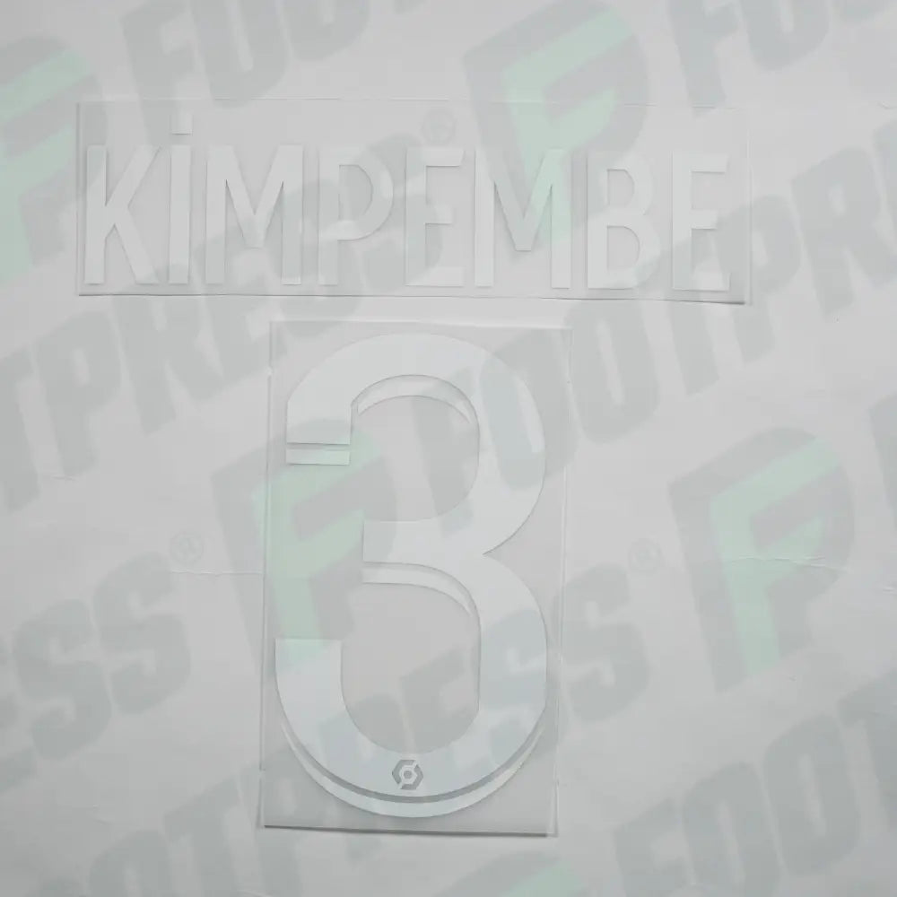 Flocage Officiel - Paris Saint-Germain, Kimpembe, 2022/2023, Home, Blanc (PSG)