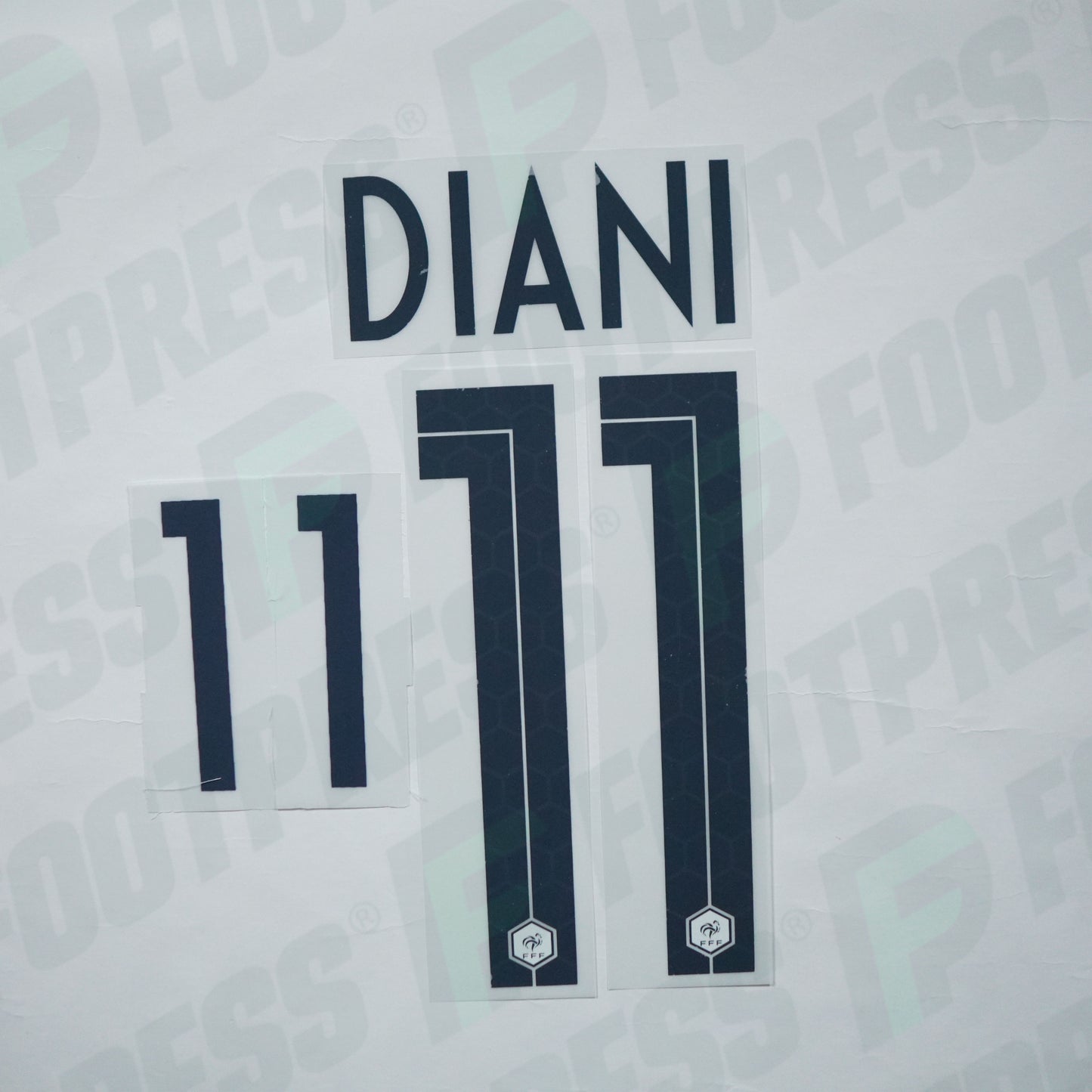 Flocage Officiel - France Féminine, Diani, 2019, Away, Bleu