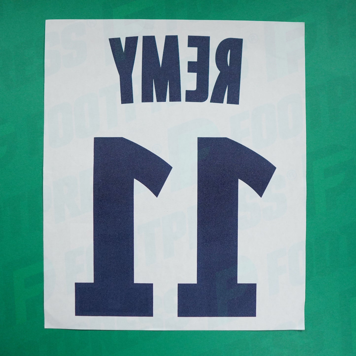 Flocage Officiel - Olympique de Marseille, Remy, 2010/2011, Away, Blanc/Bleu foncé (OM)