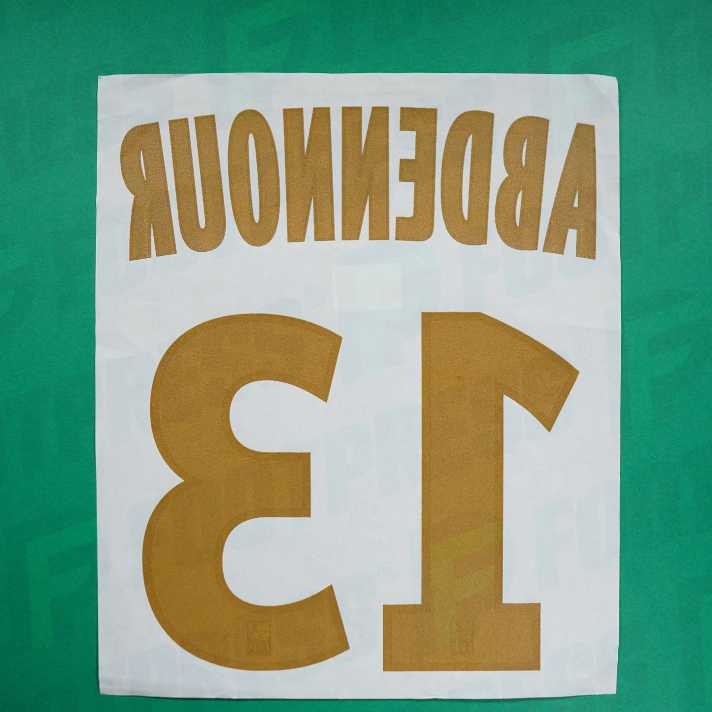 Official Nameset - Olympique de Marseille, Abdennour, 2016/2017, Home, Blue (OM)