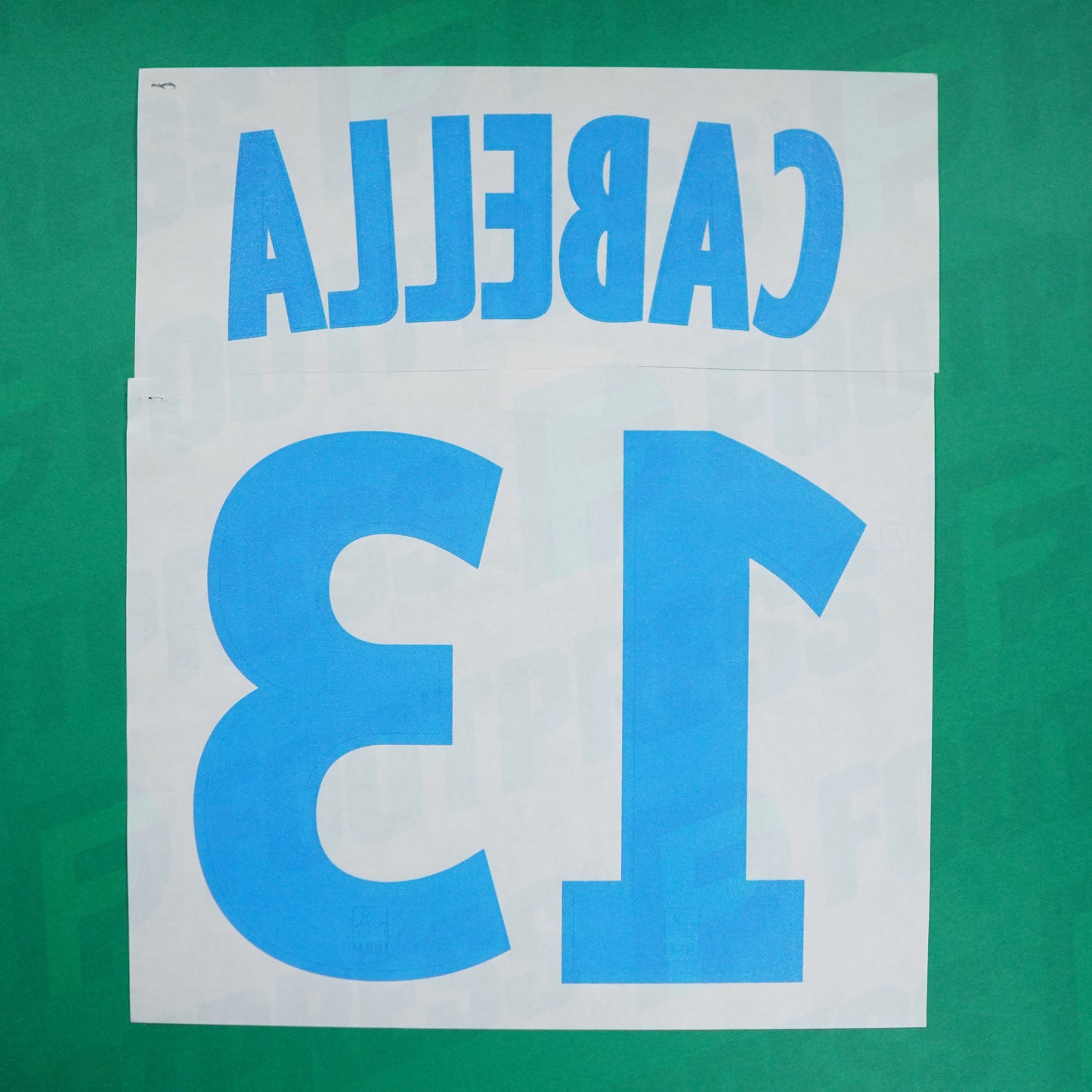 Flocage Officiel - Olympique de Marseille, Cabella, 2015/2016, Away, Blanc/Bleu (OM)