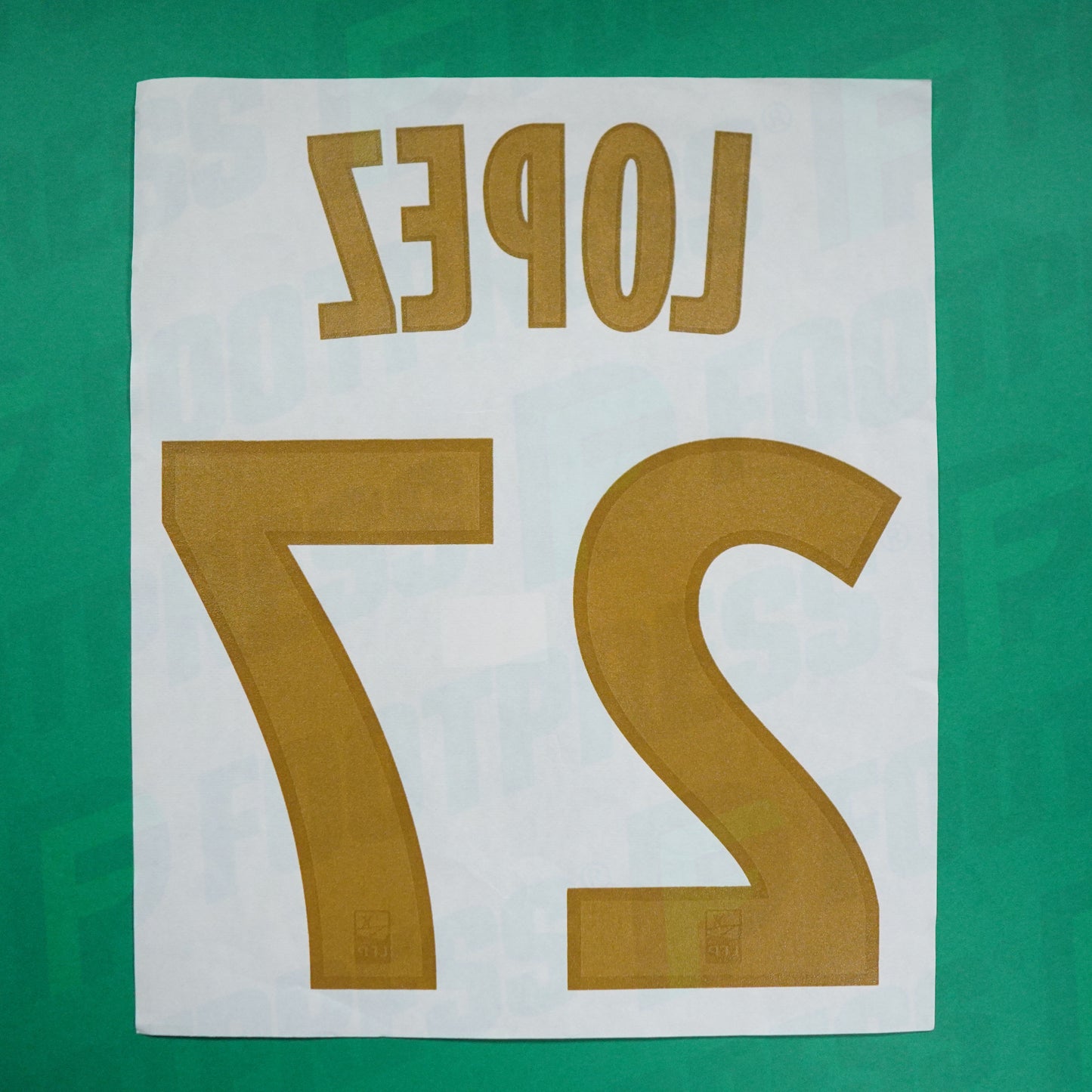 Flocado Oficial - Olympique de Marseille, Lopez, 2017/2018, Local, Azul/Oro (OM)