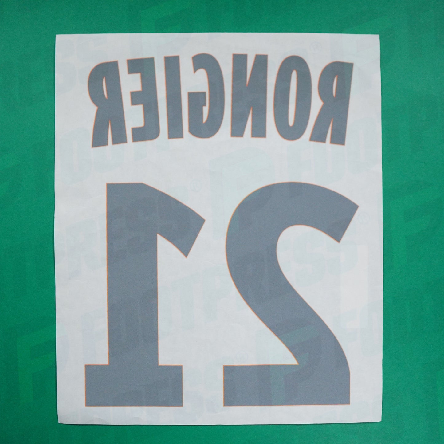 Flocage Officiel - Olympique de Marseille, Rongier, 2019/2020, Third, Argent/Orange (OM)