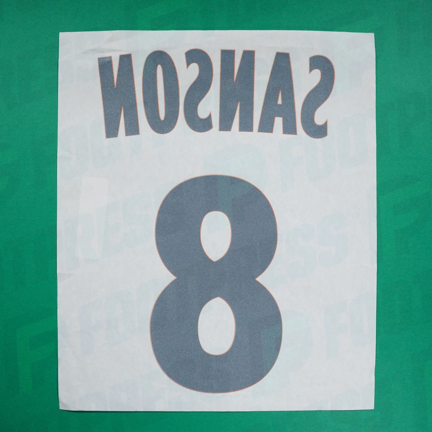 Flocage Officiel - Olympique de Marseille, Sanson, 2019/2020, Third, Argent/Orange (OM)