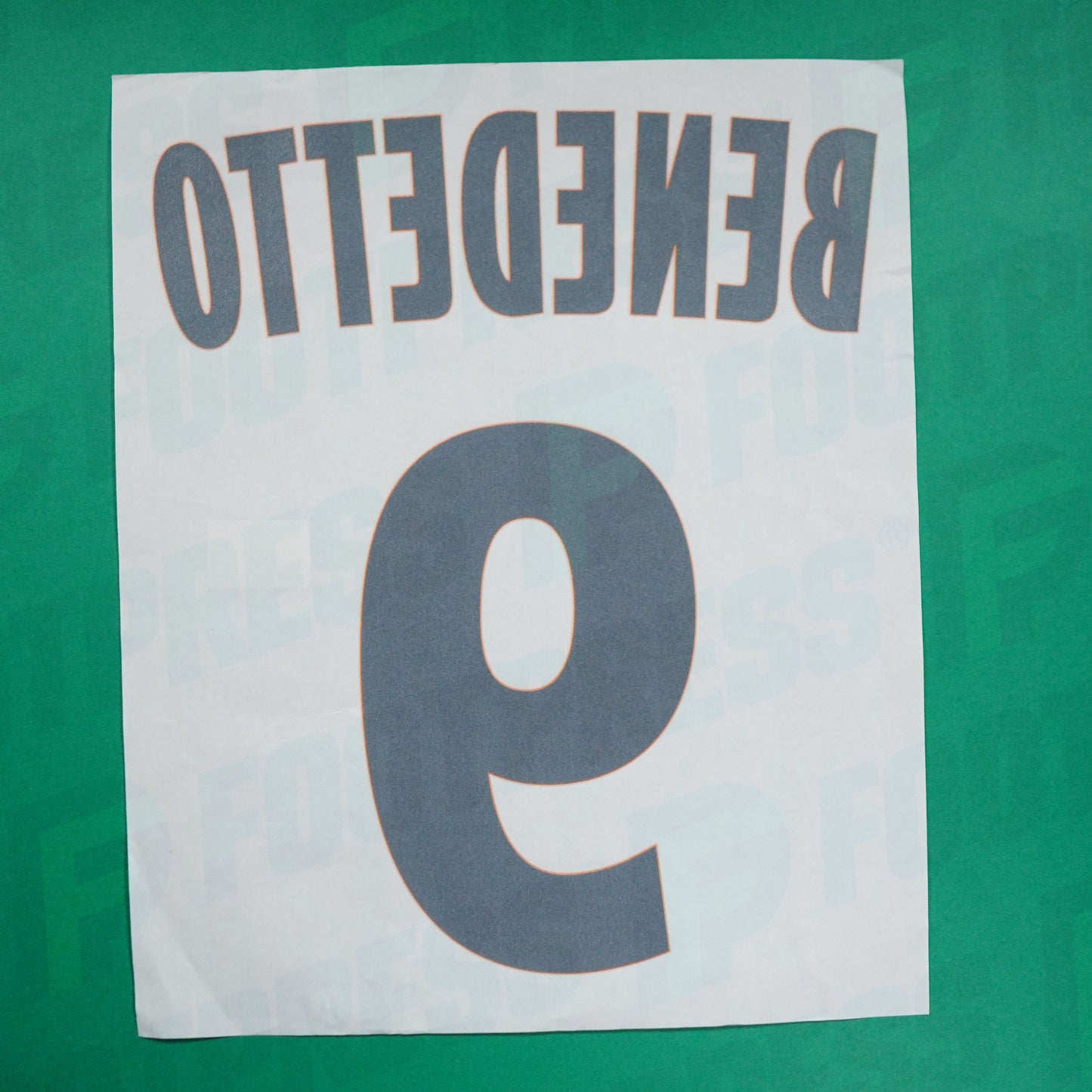 Flocage Officiel - Olympique de Marseille, Benedetto, 2019/2020, Third, Argenté/Orange