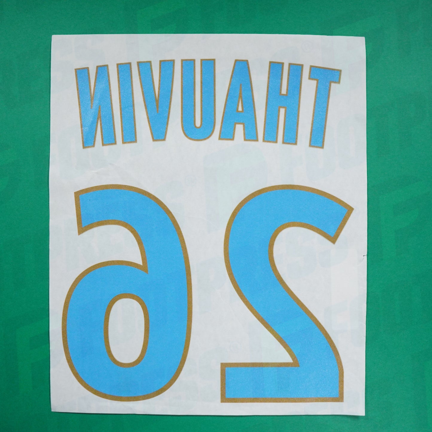 Flocage Officiel - Olympique de Marseille, Thauvin, 2019/2020, Home, Bleu/Doré (OM)