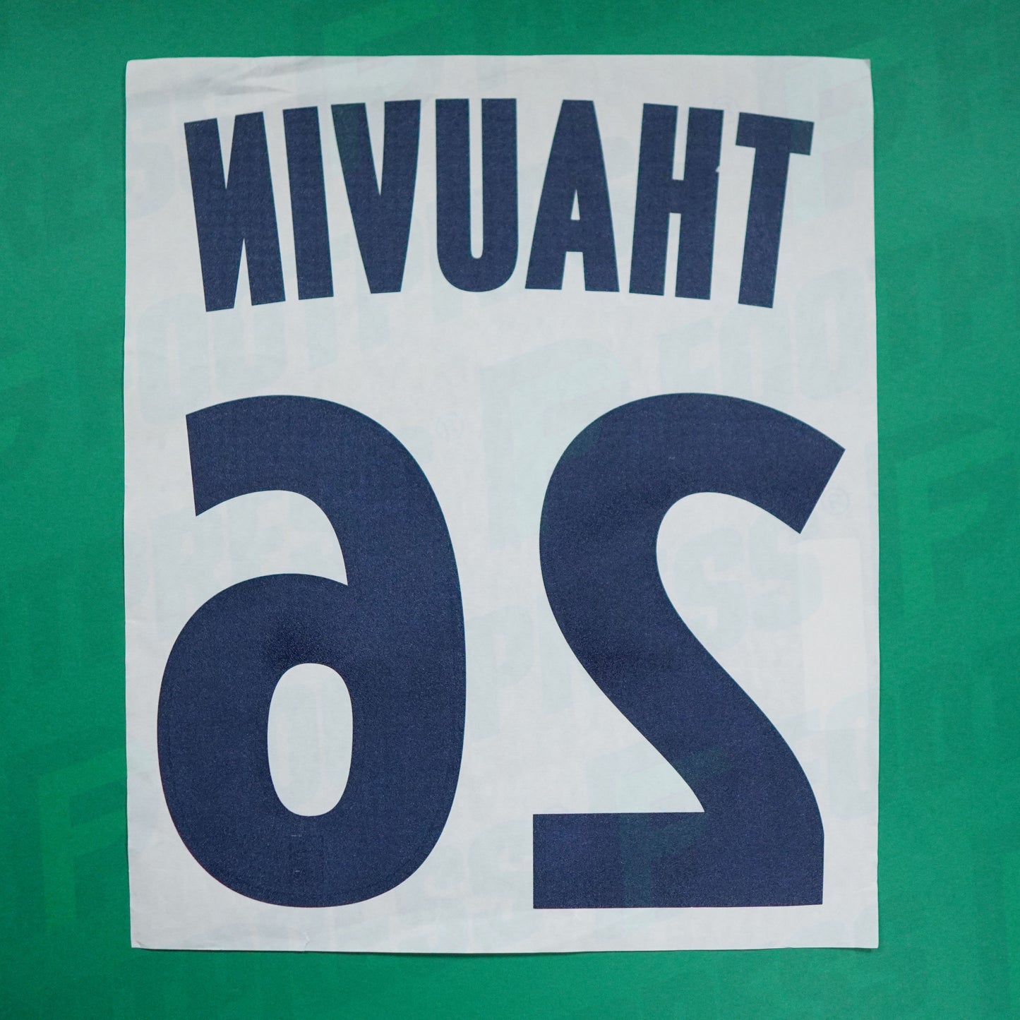 Flocado Oficial - Olympique de Marseille, Thauvin, 2018/2019, Tercera, Blanco/Azul Oscuro (OM)