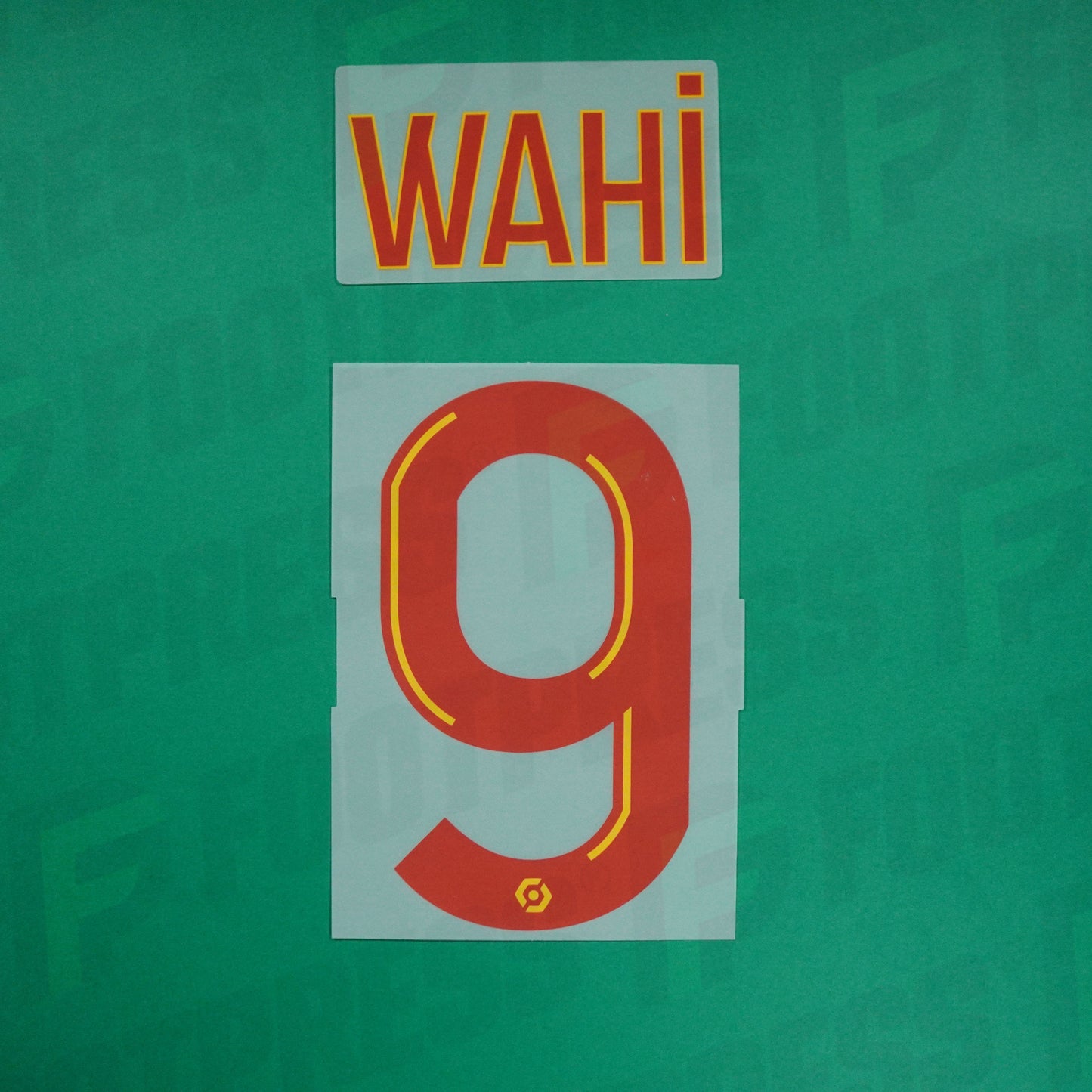 Flocage Officiel - RC Lens, Wahi, 2023/2024, Home, Rouge / Jaune