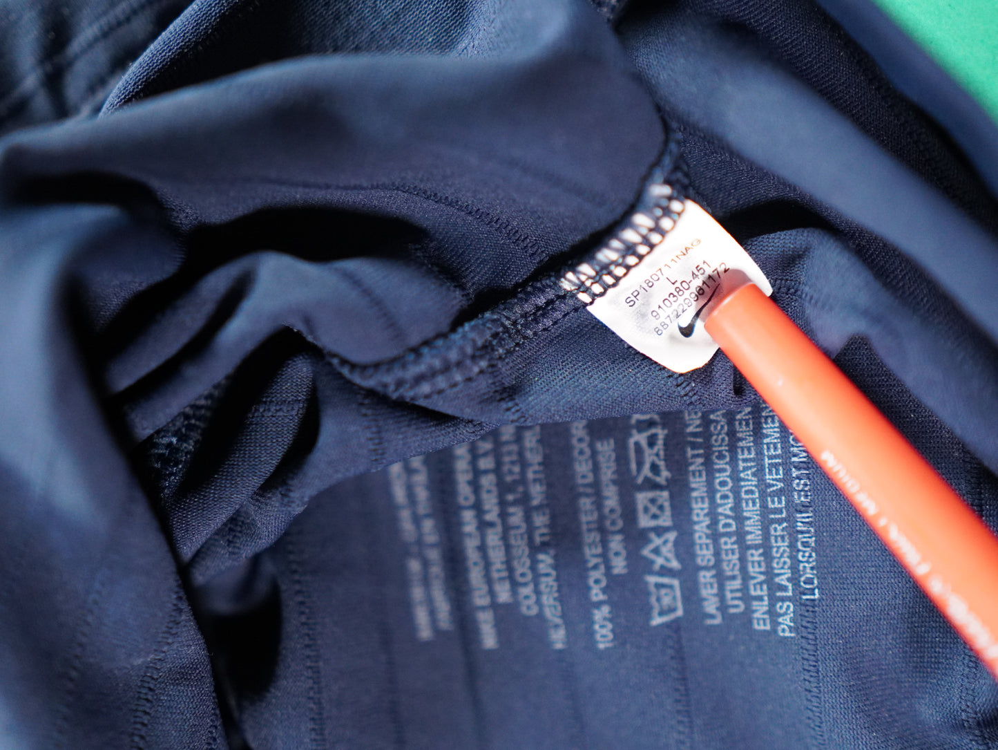 Maillot Officiel - France, 2018, Home, Porté, (L), N°#15, Patchs EURO U17 + Respect