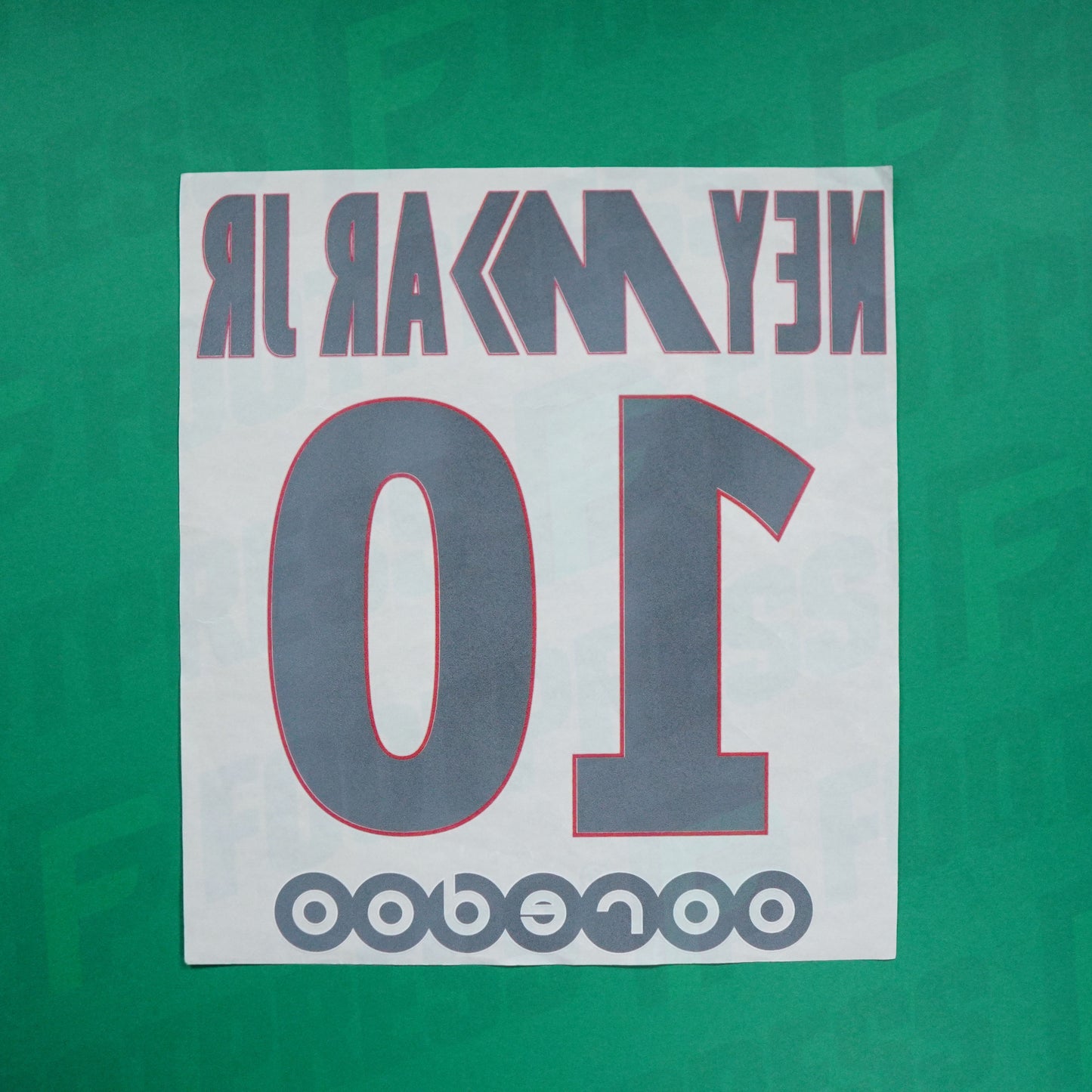 Flocado Oficial - Paris Saint-Germain NIÑO, Neymar JR, 2017/2018, Local Mercurial JUNIOR, Blanco/Rojo