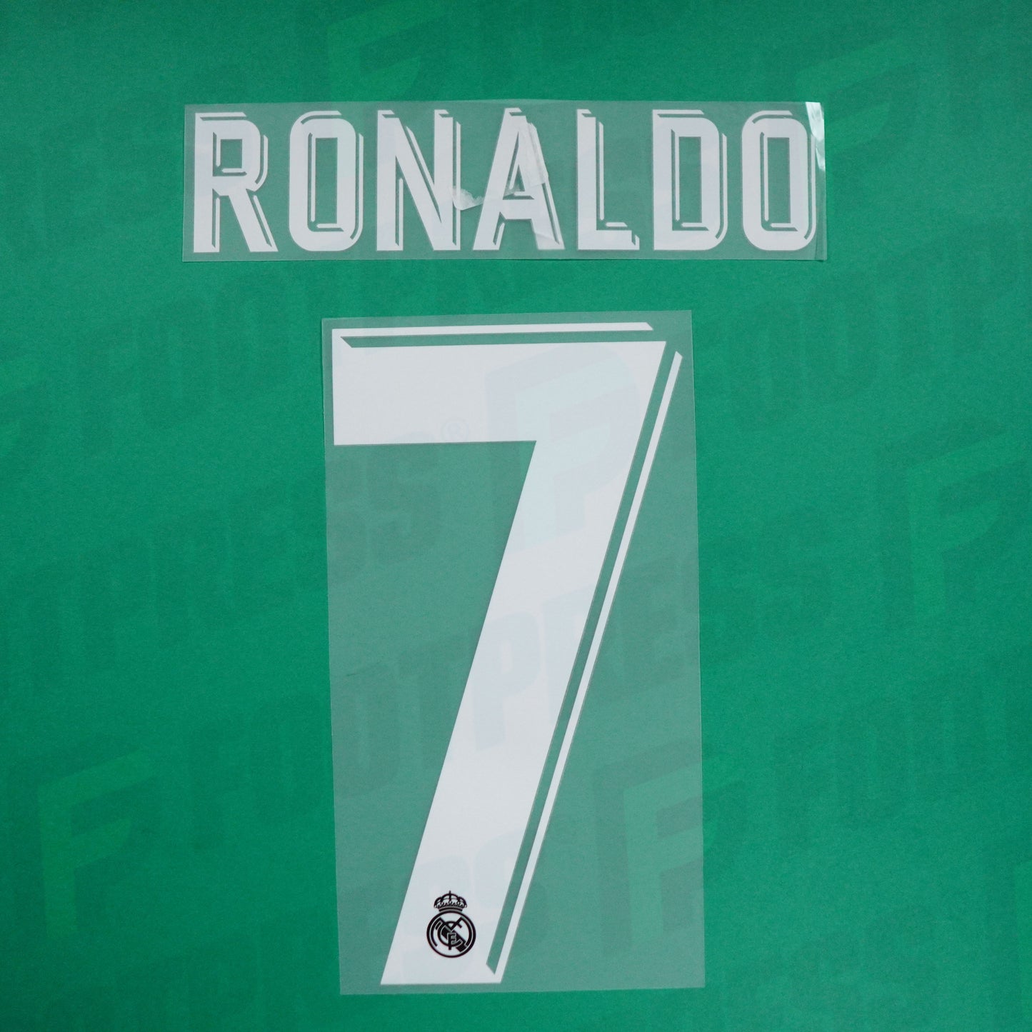 Flocado Oficial - Real Madrid, Ronaldo, 2017/2018, Segunda/Tercera, Blanco