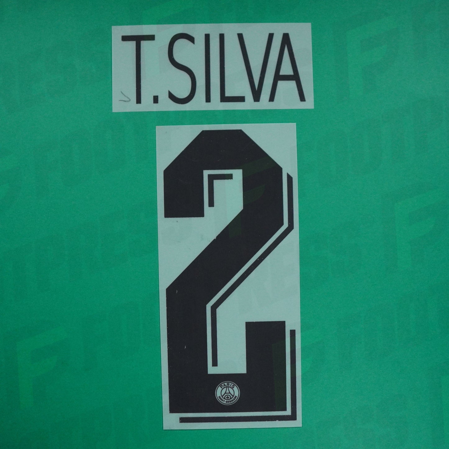 Flocado Oficial - Paris Saint-Germain, Thiago Silva, 2019/2020, Visitante LDC, Negro (PSG)