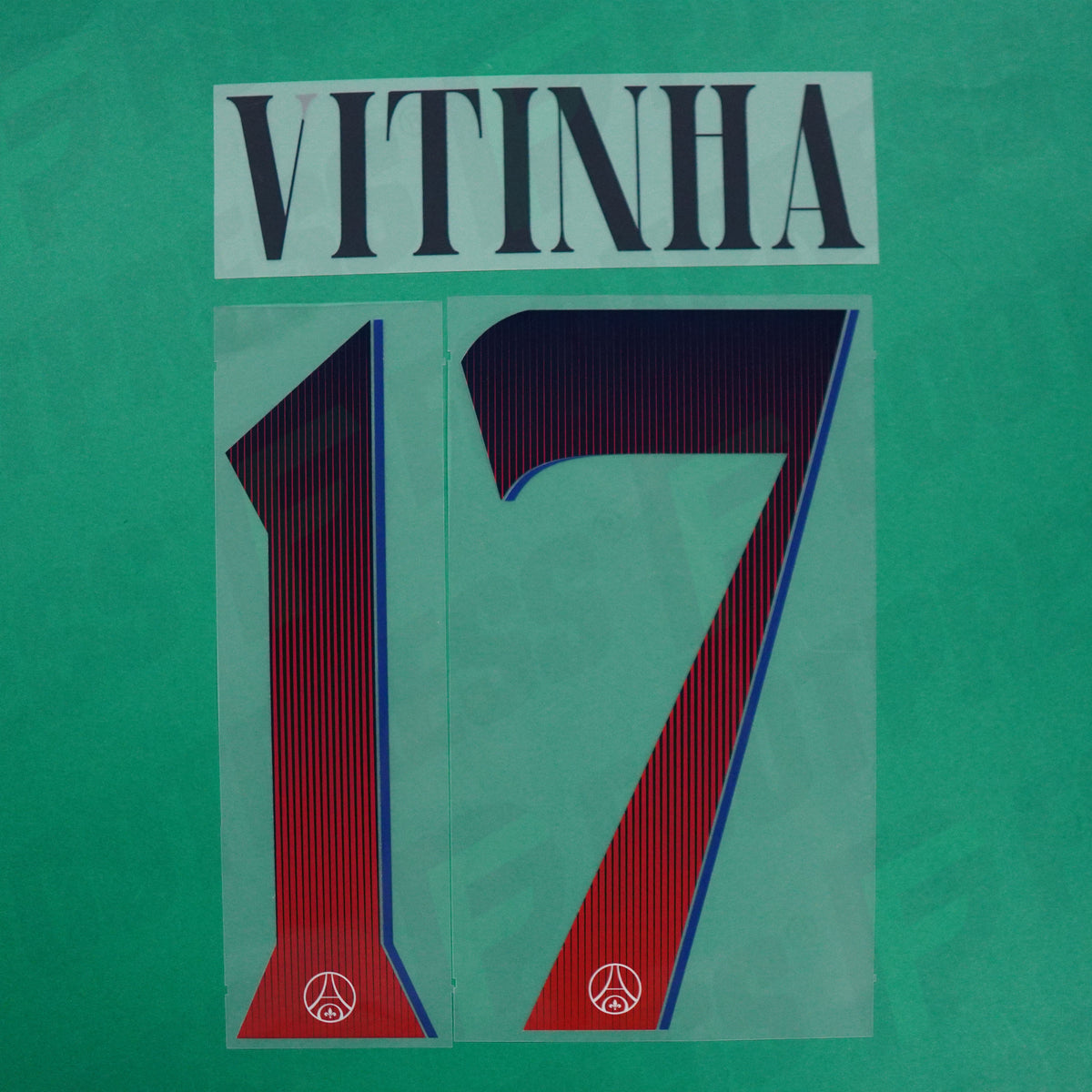 Flocage Officiel - Paris Saint-Germain, Vitinha, 2026/2027, Away LDC, Bleu foncé/Rouge