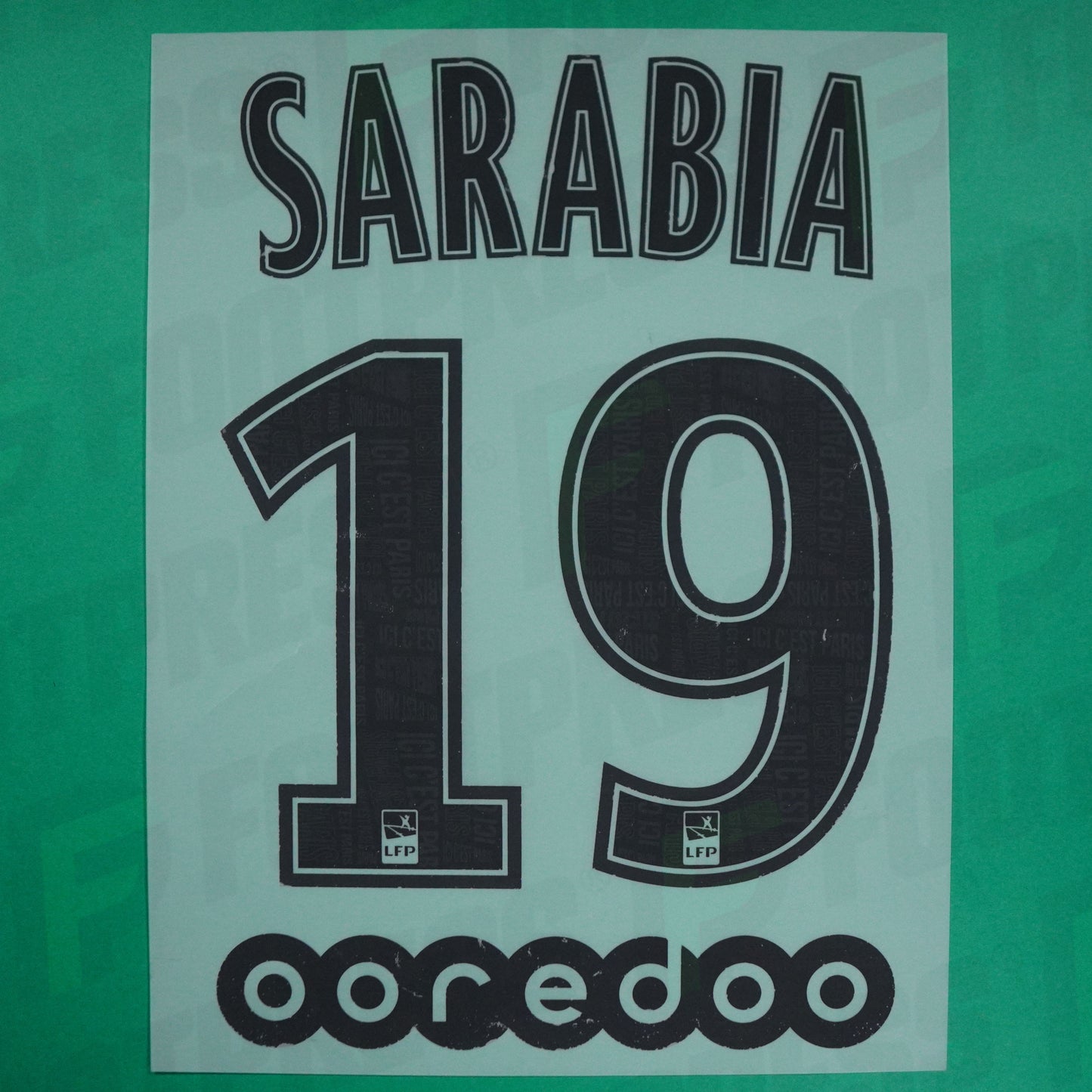 Flocado Oficial - Paris Saint-Germain, Sarabia, 2019/2020, Visitante, Negro (PSG)