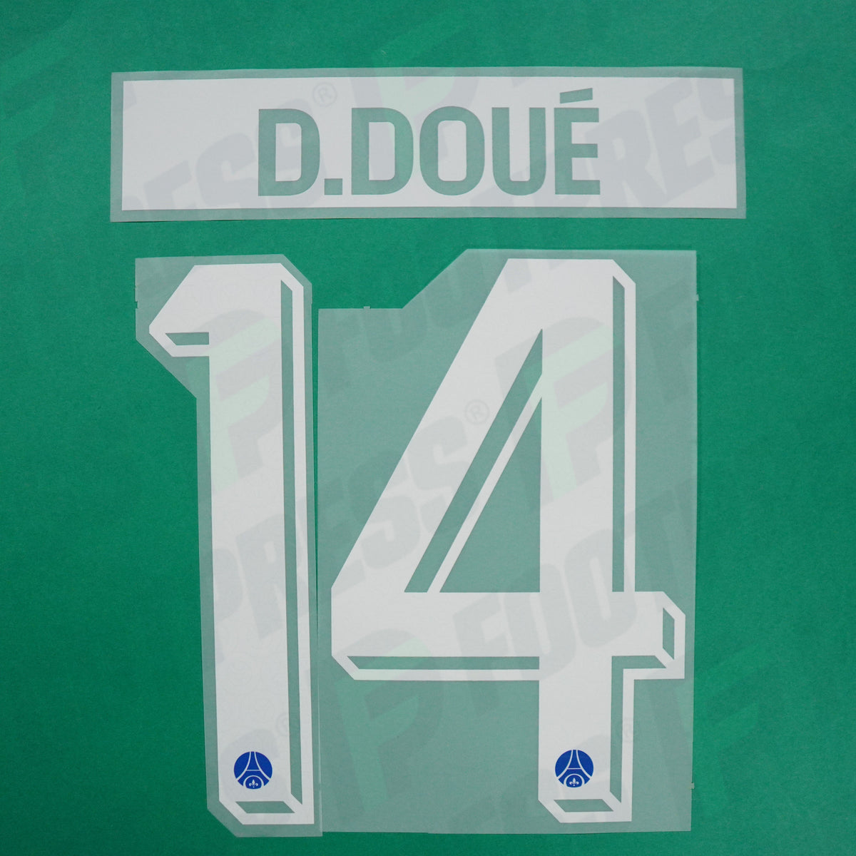 Flocage Officiel - Paris Saint-Germain, Désiré Doué, 2026/2027, Home LDC, Blanc/Bleu