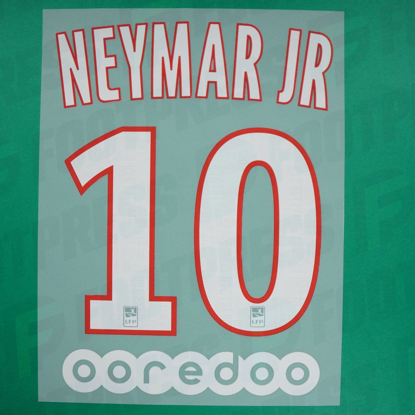 Flocado Oficial - Paris Saint-Germain, Neymar JR, 2019/2020, Local, Blanco/Rojo (PSG)