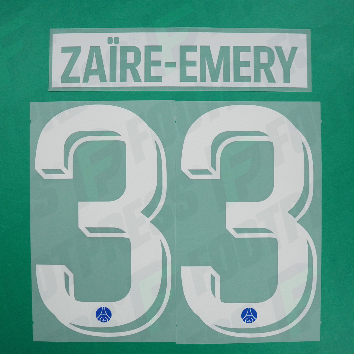 Flocage Officiel - Paris Saint-Germain, Zaïre-Emery, 2026/2027, Home LDC, Blanc/Bleu